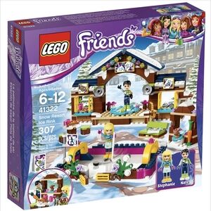 LEGO Friends Snow Resort Ice Rink Set 41322 – 307 Pieces – Stephanie & Nate